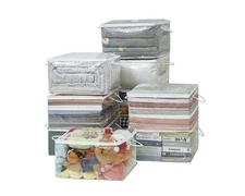 10 PCS Clear Zippered Storage Bags with Handle, Sweater Storage with Zipper, ...