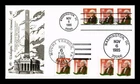 DR JIM STAMPS US COVER WASHINGTON MONUMENT FDC DUAL CANCEL PANDA CACHET INSERT