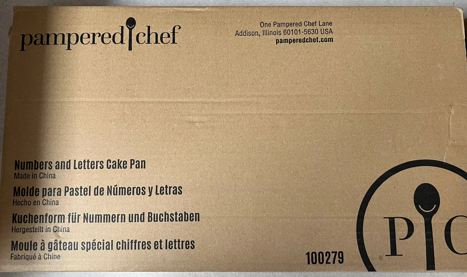 Pampered Chef NUMBERS AND LETTERS CAKE PAN #100279