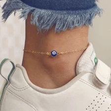 Fashion Women Jewelry Evil Eye Anklet Lucky Protect Style Beaded Beach Anklet