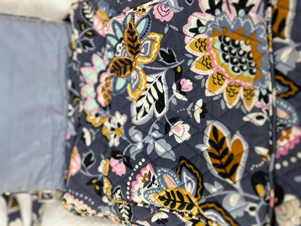 Borsa a tracolla donna Vera Bradley grigio medio floreale usata