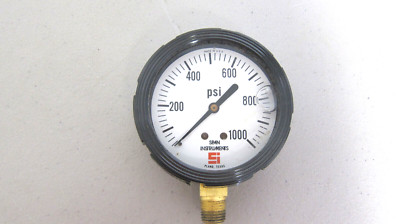 Span Instruments  0-1000 PSI  Gauge 2-1/2'' Diameter Face LFS 220 Liquid Filled