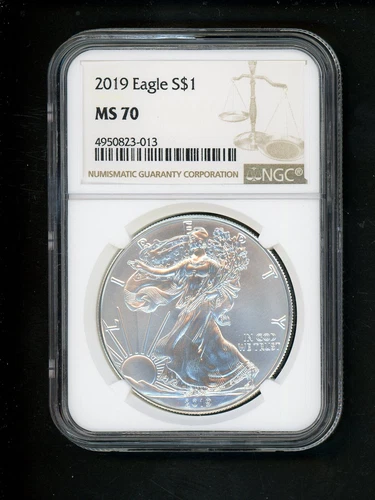 2019 US American Silver Eagle Dollar $1 NGC MS70 GEM UNCIRCULATED Choice White