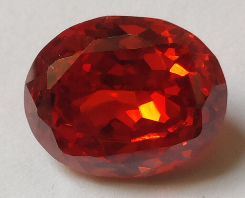 64.40 Ct. Natural Precious Cambodian Red Zircon Oval Loose Gemstone @Best Price - Picture 2 of 7