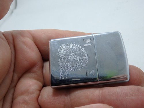 Vintage Rare 1995 Engraved ZIPPO (H.XI) Lighter American Indian Chief - Picture 14 of 16