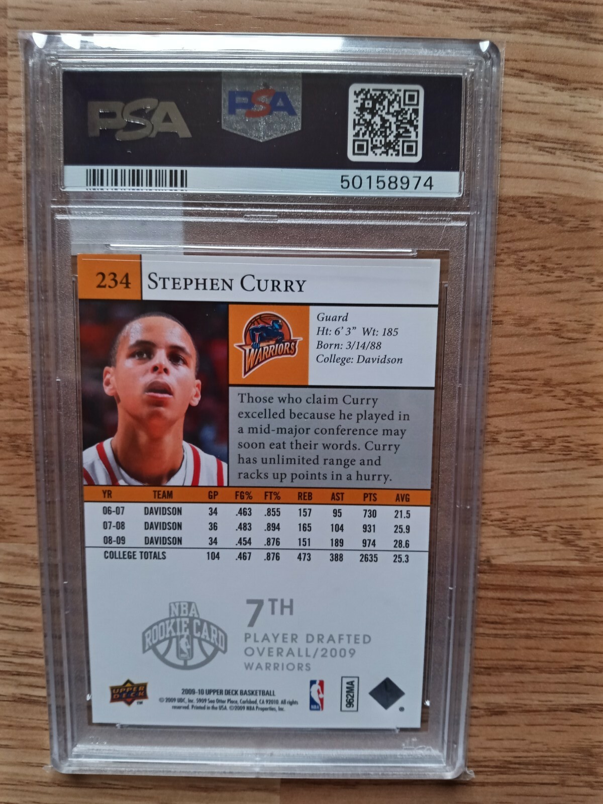 200910 UPPER DECK STEPHEN CURRY RC 234 PSA 10 GEM MINT 💎 eBay