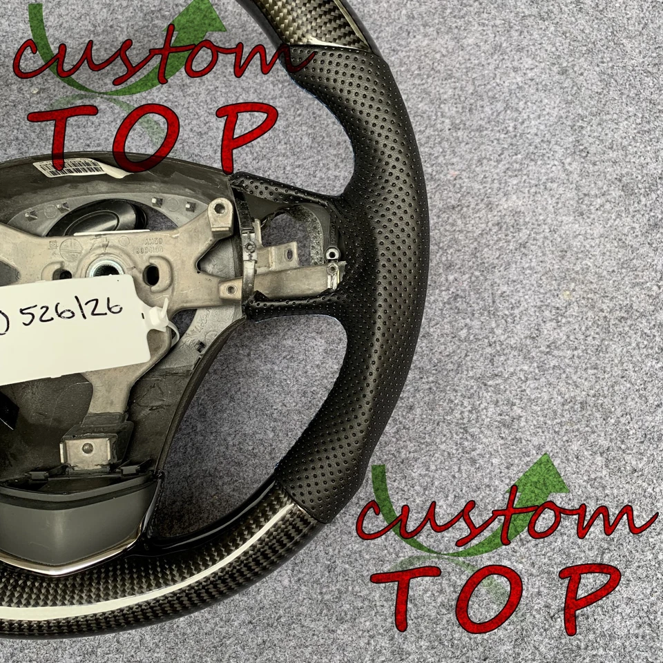 Real Carbon Fiber Steering Wheel Fit For Chevrolet Corvette C6 Z06 2006 - 2013 — 第 4/4 张图片