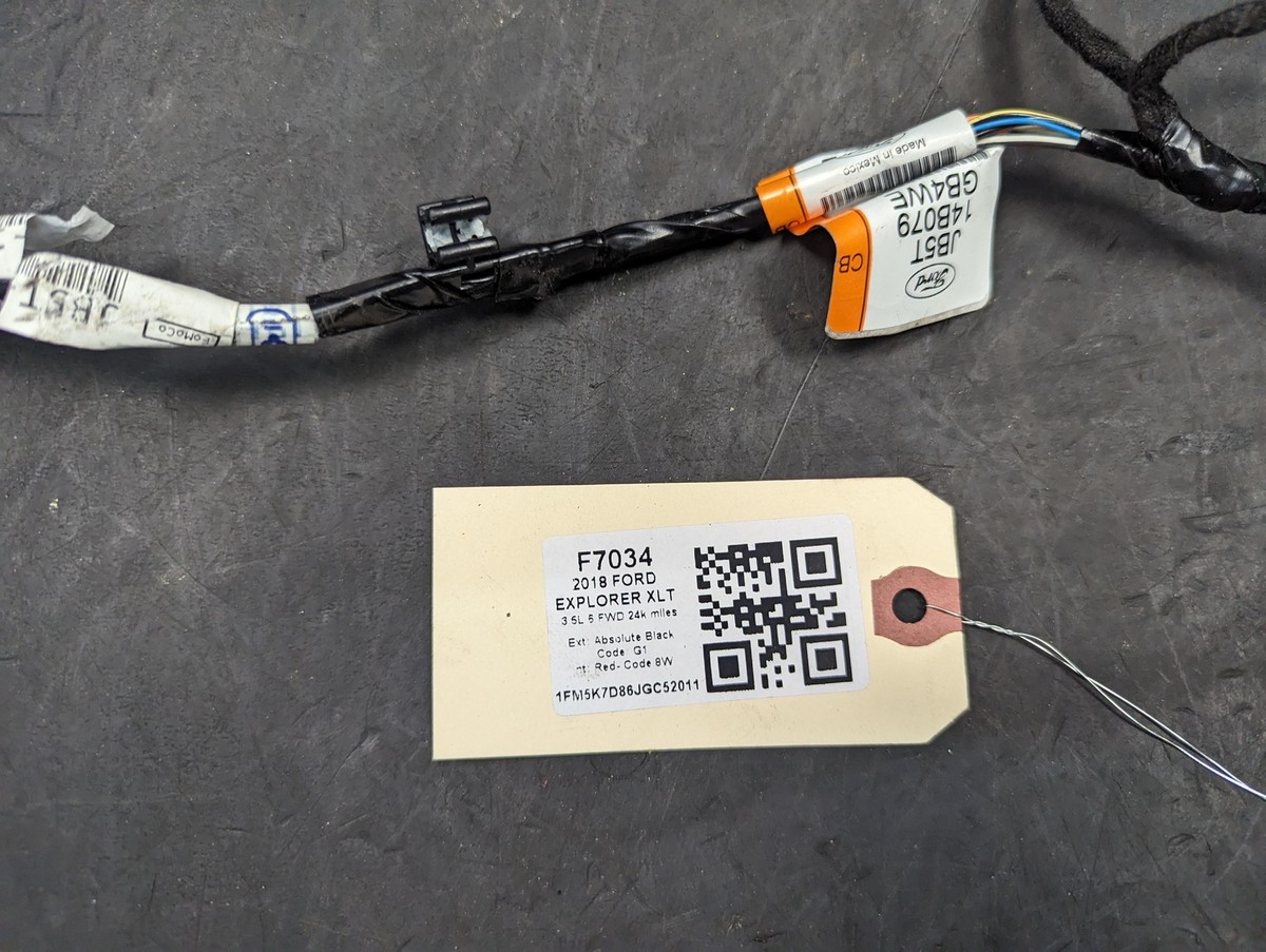Center Console Wiring Harness 2018 Ford Explorer XLT JB5T