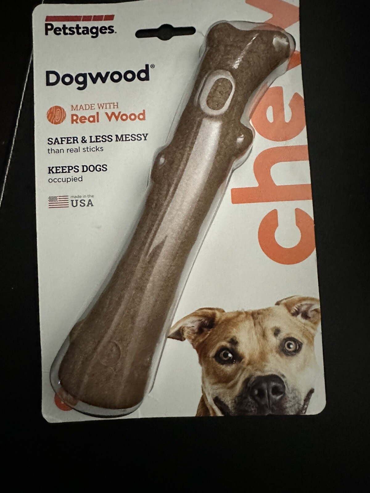 New Petstages Dogwood Wood Dog Moderate Chew Toy Medium