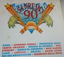 SANREMO COMPILATION 1990 DISCO in VINILE USATO POOH-UOMINI SOLI