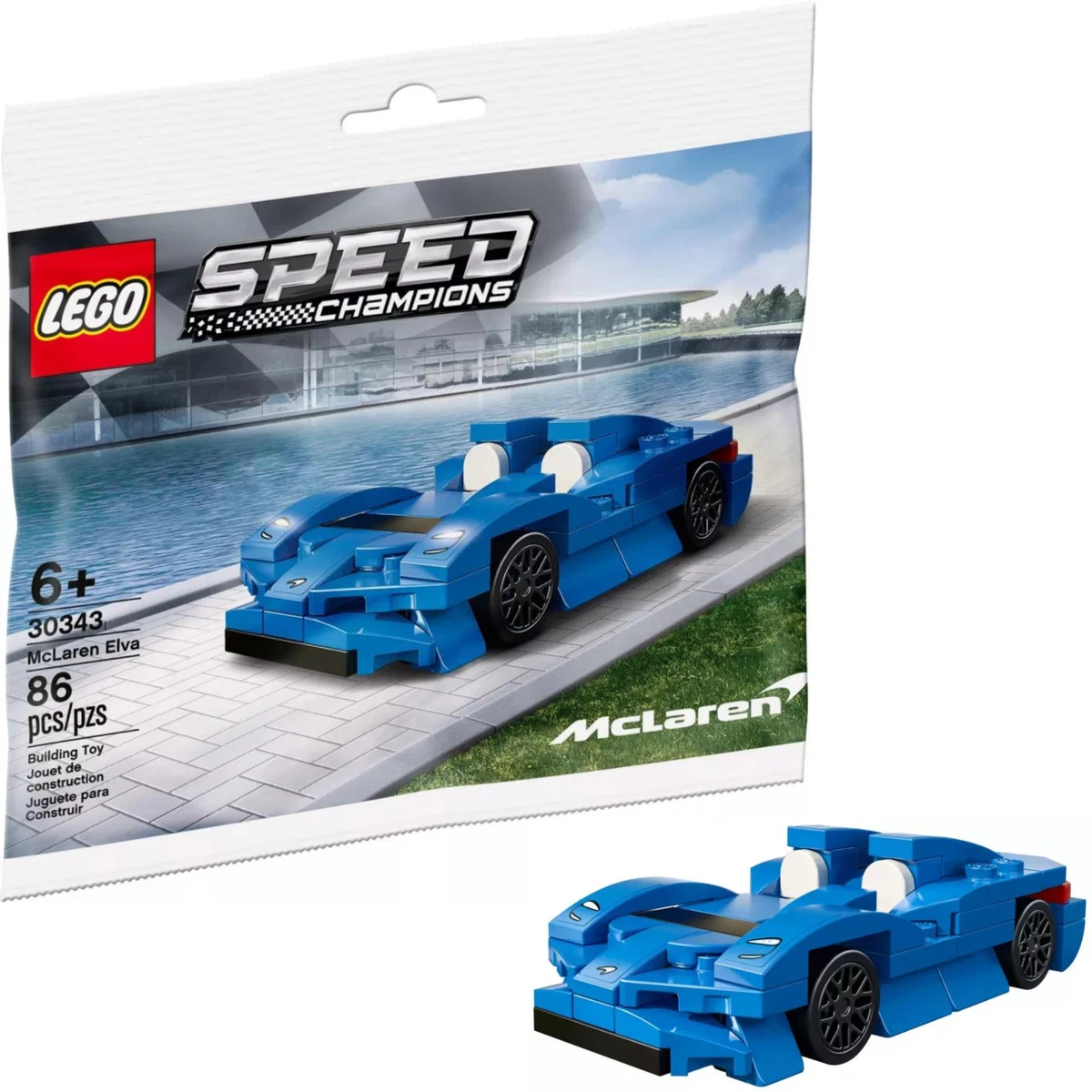 LEGO Speed 30343 Mclaren Elva Car Race Toys Christmas And Games Construction