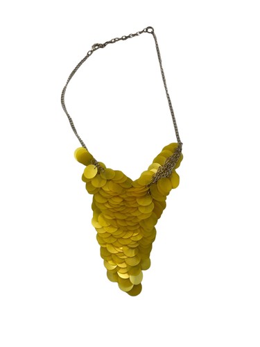 COLLANA ANELLI O CERCHI PLASTICA IN 6 COLORI A SCELTA BIGIOTTERIA ACCESSORI MODA - Picture 7 of 25