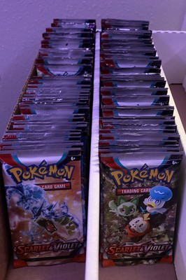 127x Pokemon Scarlet And Violet Base Packs (New / Sealed / Lot)