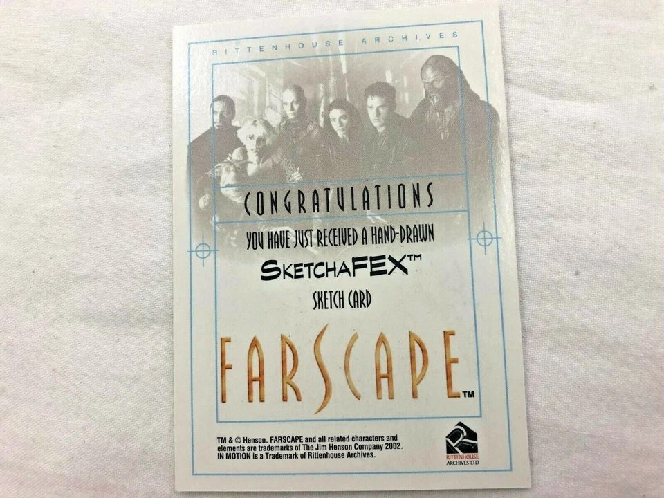 Farscape Season 3 Trading Cards PACK FRESH Sketchafex Sketch Caveman Crichton - Image 2 of 2