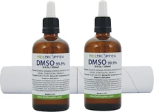 2X DMSO 99.9% Pharma Grade Ingredients | Low Odor - Dimethyl Sulfoxide Liquid |