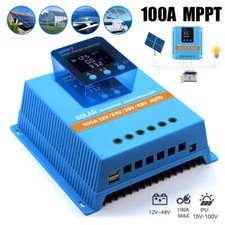 4000W 100A MPPT Solar Charge Controller 12V/24V/36V/48V Battery PV Regulator NEW