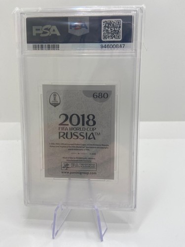 2018 Panini World Cup Pele 680 MINT Psa 6 Brasil Stickers Black Back - Imagen 2 de 2