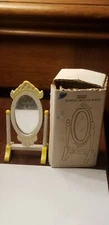 VINTAGE NIB CONCORD MINIATURES DOLLHOUSE WOOD VICTORIAN DRESSING MIRROR WHITE YE