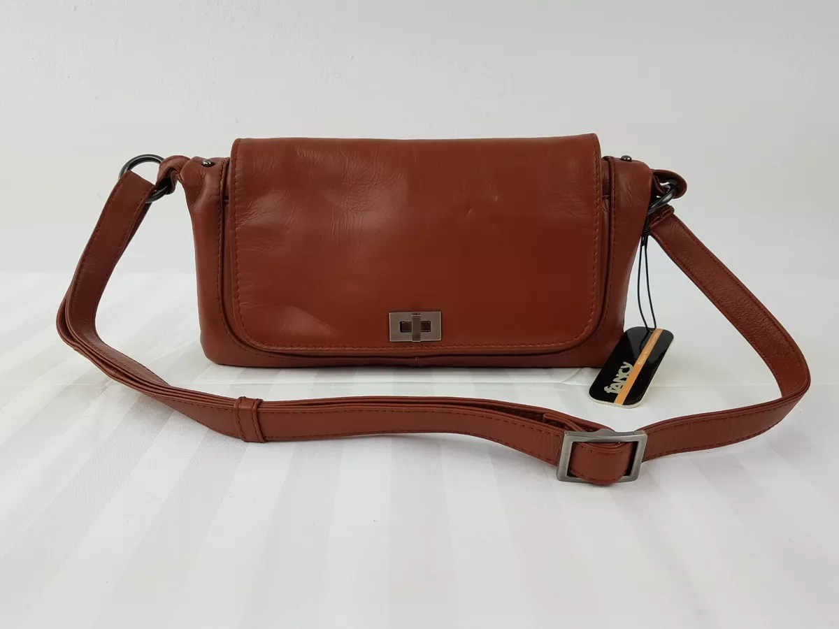 FANCY Damen Leder Handtasche SchulterTasche Leather Shopper