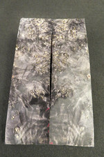 STABILIZED BOXELDER MAPLE BURL KNIFE SCALES  1.5" x 5.5" x .38"    
