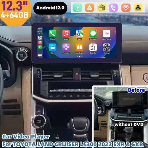Car Video Player for TOYOTA LAND CRUISER LC300 2022 Carplay SWC DSP FM RDS Radio - Picture 1 of 6
