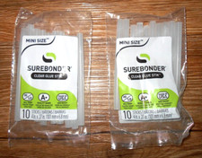 Surebonder Two Packs Of 10 Each Mini Size 4 In Clear Glue Stik's