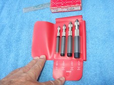Starrett No S166 Pin Vise Set Vintage USA Octagonal Handle MACHINIST TOOLMAKER 2