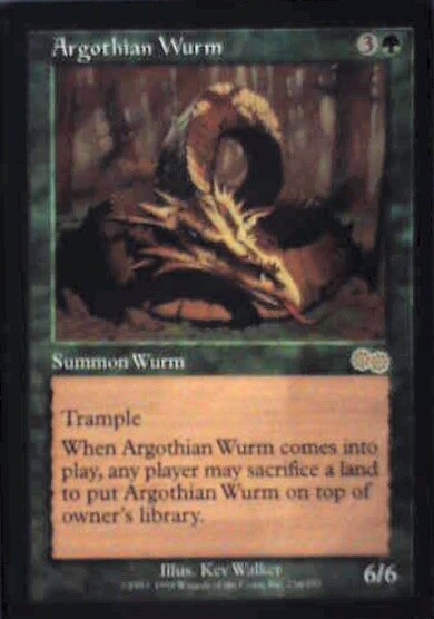 Argothian Wurm - Urza's Saga: #236, Magic: The Gathering Lp R234