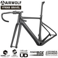 Airwolf 700*40c Kohlefaser-Gravel Fahrradrahmen Rennrad Bike Frame T1100