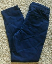 Girls Navy Blue Cat  Jack Skinny Fit Pant Size 4