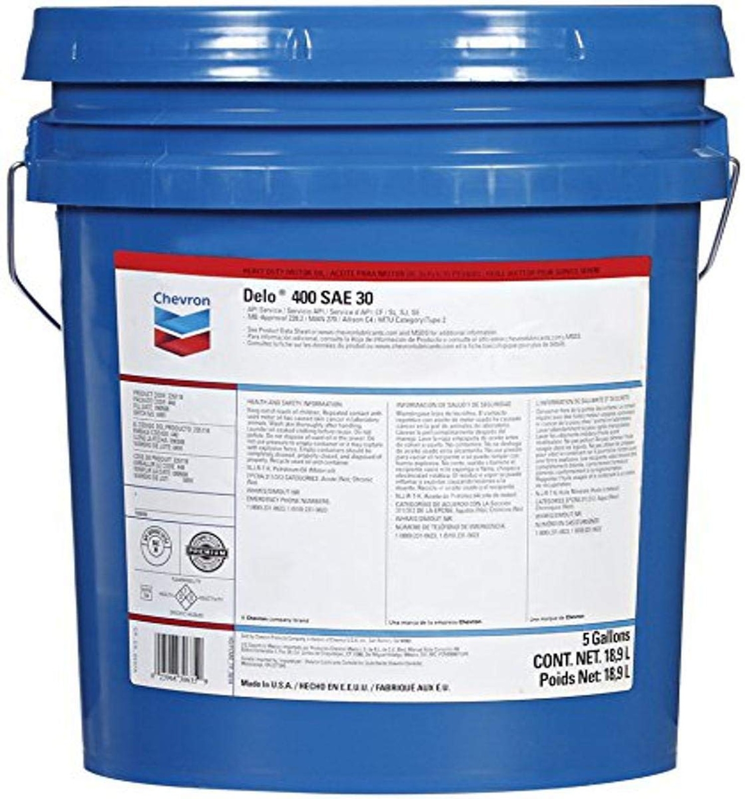 Delo 400 SAE 30 Heavy Duty Diesel Engine Oil, 5 Gallon, Pack of 1 eBay