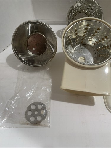 Vintage Moulinex Combine Jeannette Electric Food Processor Mincer Grater Slicer - Picture 8 of 9