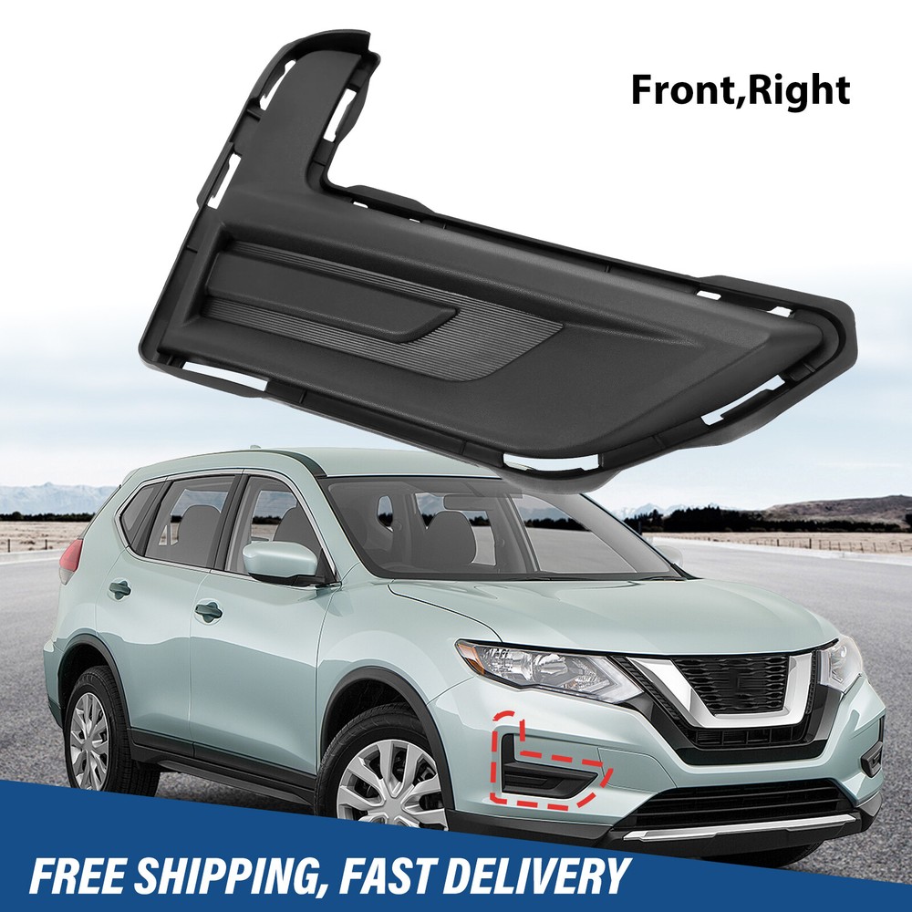 2017-2020 Nissan Rogue Right Side Fog Light Bumper Grille Cover Insert  