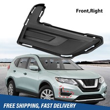 Fog Light Bumper Grille Cover Insert Right Side For Nissan Rogue 2017-2020 2018