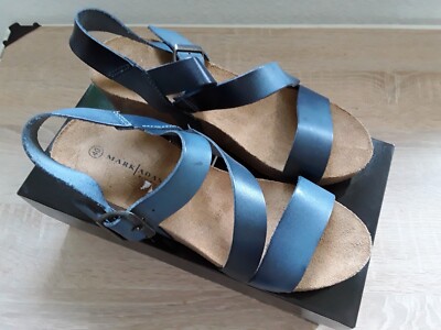 Marc Adam Sandale Gr.40 Neu im Karton blau 