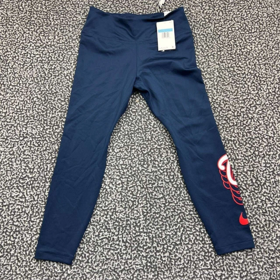 G1N con etiquetas Washington Nationals DriFit Leggings Mujer Medio Azul Nike Adulto Foto 2 de 4