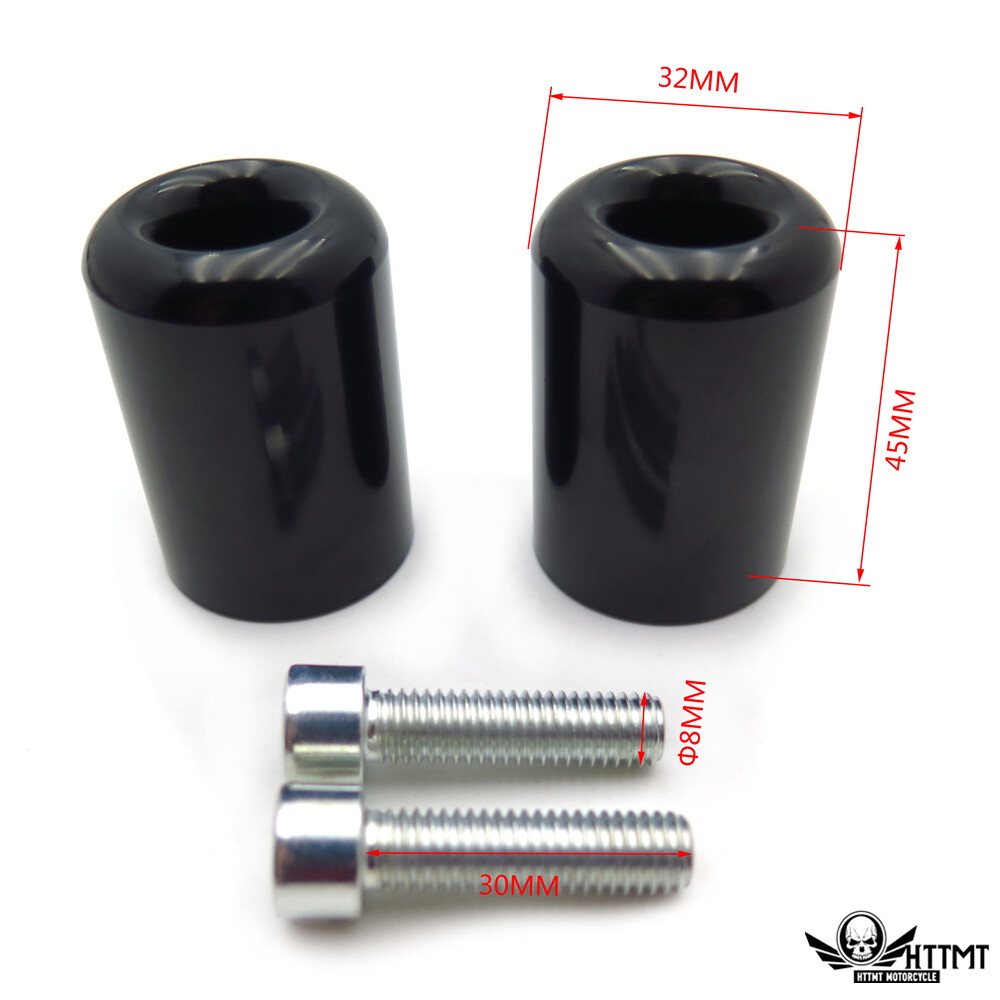 BLACK Handlebar Bar End Slider Kit For Kawasaki 200607 Ninja ZX10R