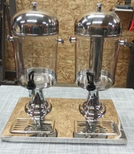 Rovsun Double Beverage Dispenser Hot & Cold Drinks Dispenser w/Spigot (damaged)