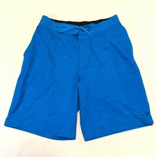 Champion Cerulean Blue Swim Trunks Boardshorts Zipper Pockets Quick Dry Size 36