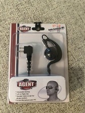 New Agent Single Wire Ear Piece Radio Communicator w/ MIC PTT