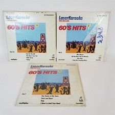 Lot of 3 Pioneer Karaoke 60's Hits Vols 7, 8 45 - 1960s 8 inch Mini Laserdisc
