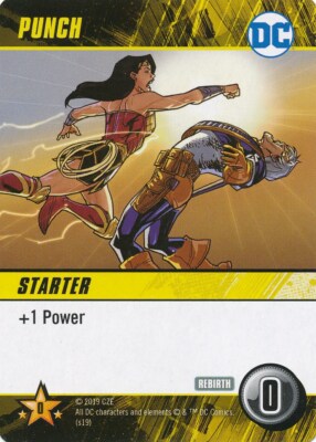 PUNCH DC Comics Deck Building Game REBIRTH WONDER WOMAN DEATHSTROKE