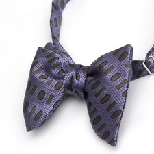 Men's Self tied Bow Tie Purple Ornament Bow tie big Butterfly Bow tie S524
