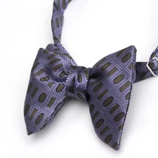 Men's Self tied Bow Tie Purple Ornament Bow tie big Butterfly Bow tie S524