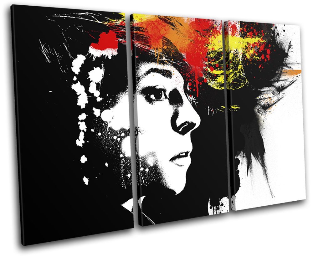 La Roux Grunge Abstract Musical TREBLE CANVAS WALL ART Picture Print VA ...