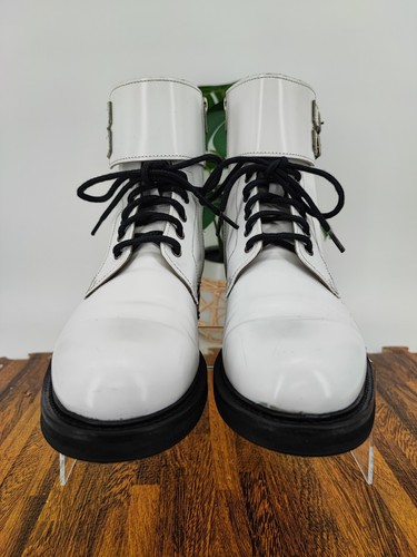 Allsaints Boots Women's Brigade Buckles White Combat Boot 37EU 6US - Picture 2 of 10