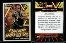 2023-24 Topps Chrome Basketball Power Boosters Refractor Kawhi Leonard