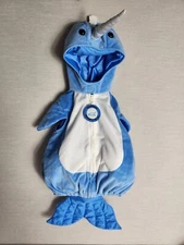 Humane Society Norwal Hooded Plush Costume Unicorn of the Sea Size 3 To 6 Mths