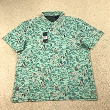 William Murray Golf Polo Shirt Mens 2XL High Tide Green