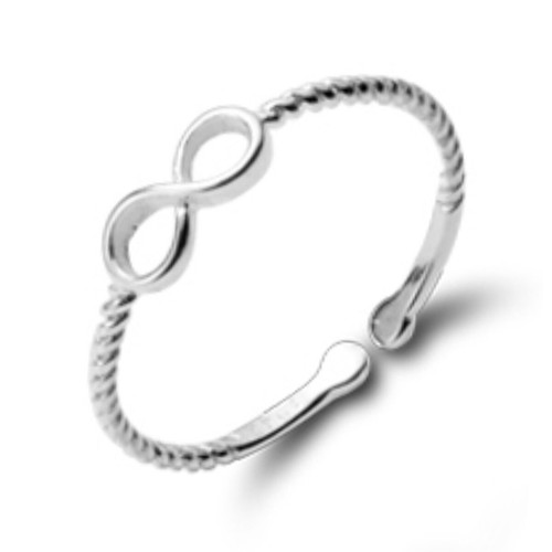Genuine Sterling Silver Heart Star Solid Band Lady Girls Stacking Cuff Midi Ring - Picture 46 of 106
